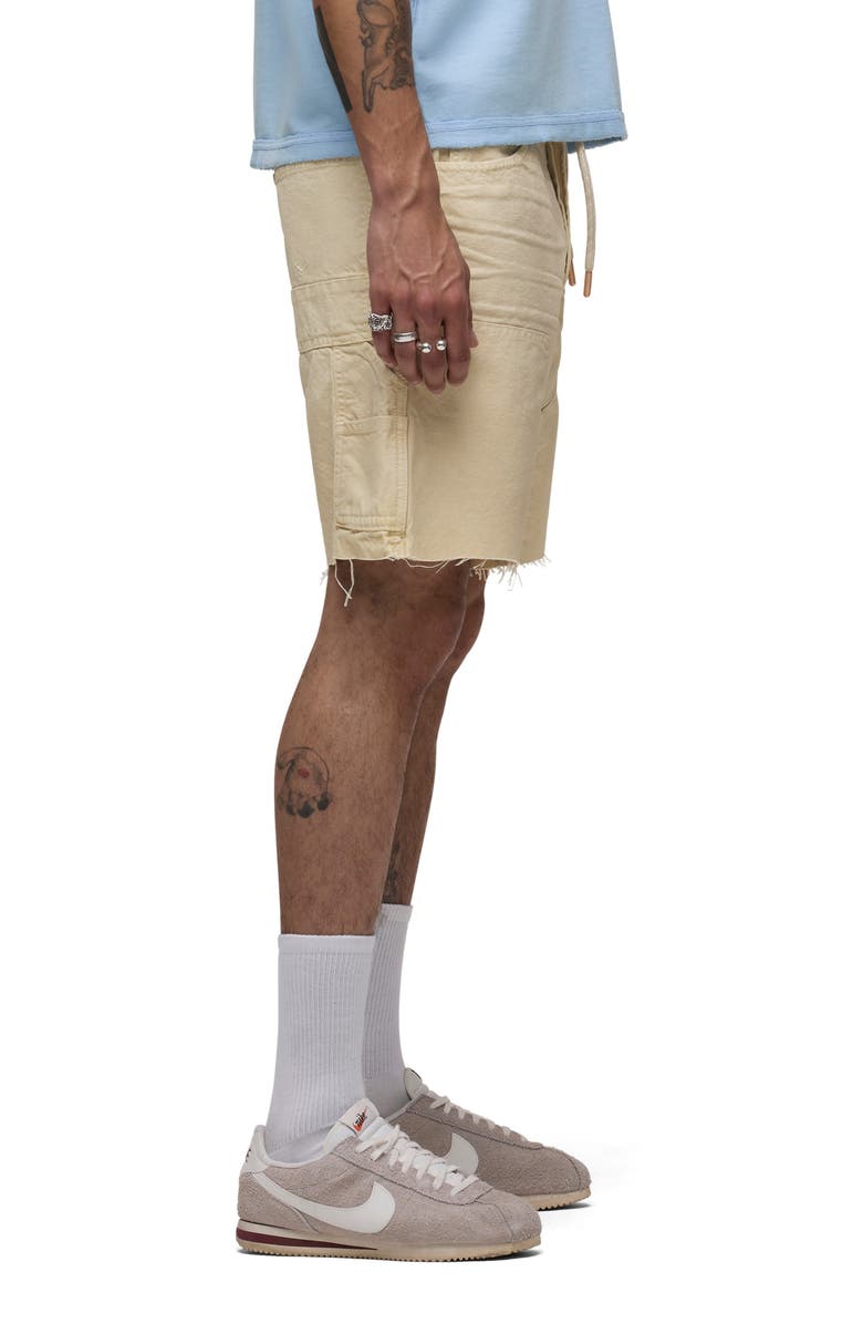 Hudson Jeans Cutoff Cotton Twill Carpenter Shorts, Alternate, color, Dusty Sand