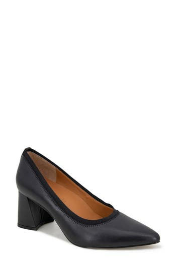 Gentle Souls Dionne Pointed Toe Pump In Black