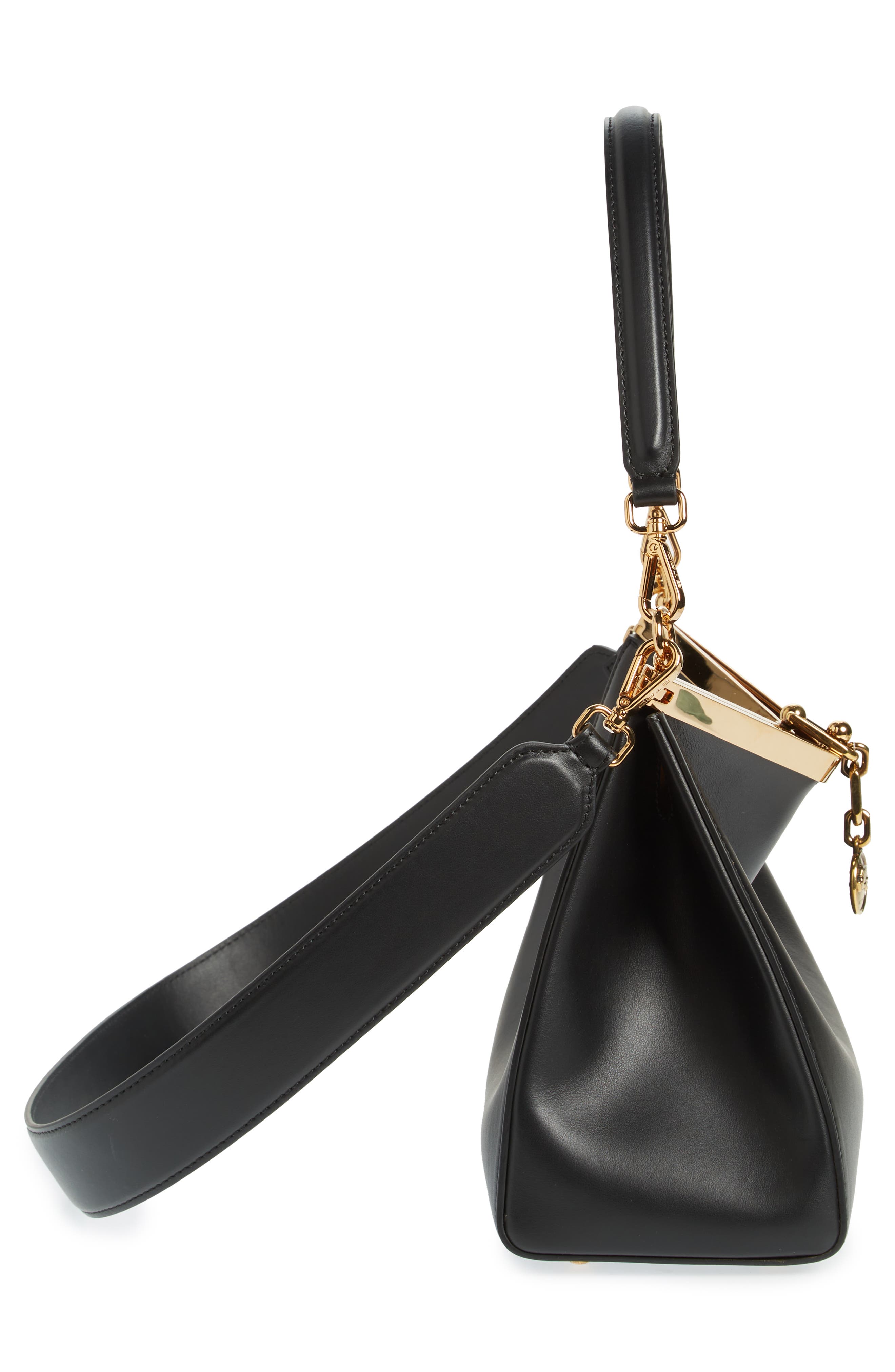 Etro Medium Vela Shoulder Bag, Alternate, color, Black