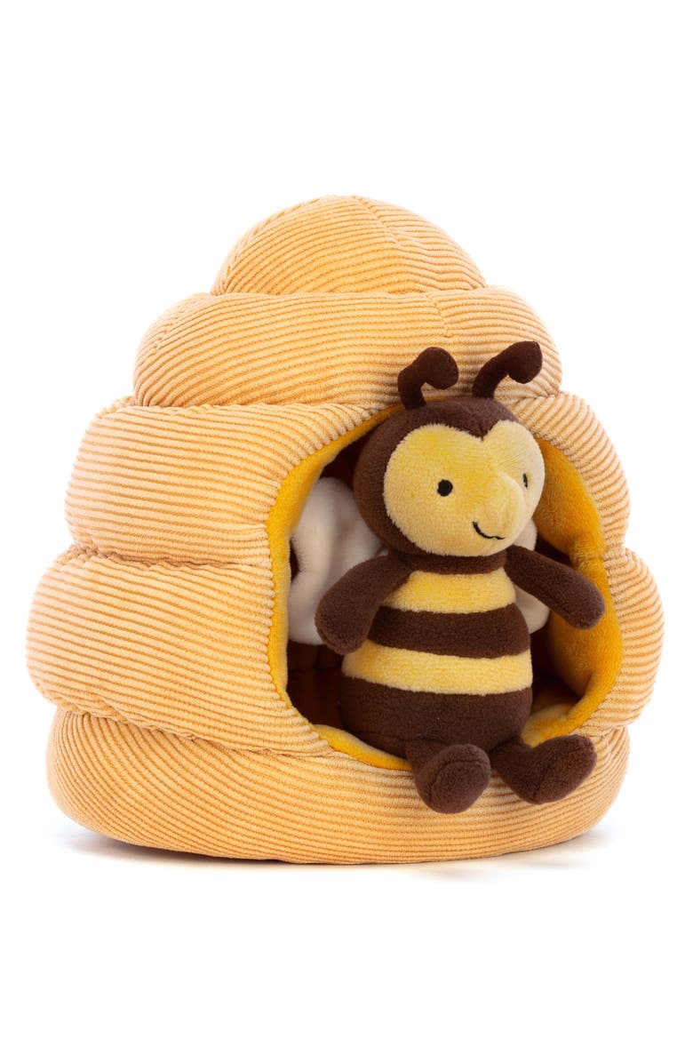 Jellycat Honey Home Bee Stuffed Animal, Main, color, 