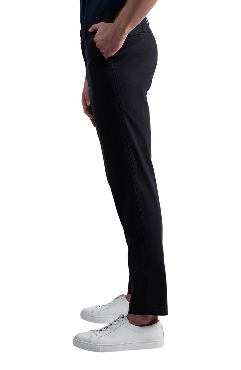 Kenneth Cole Cotton & Linen Blend Flat Front Chinos, Alternate, color, 