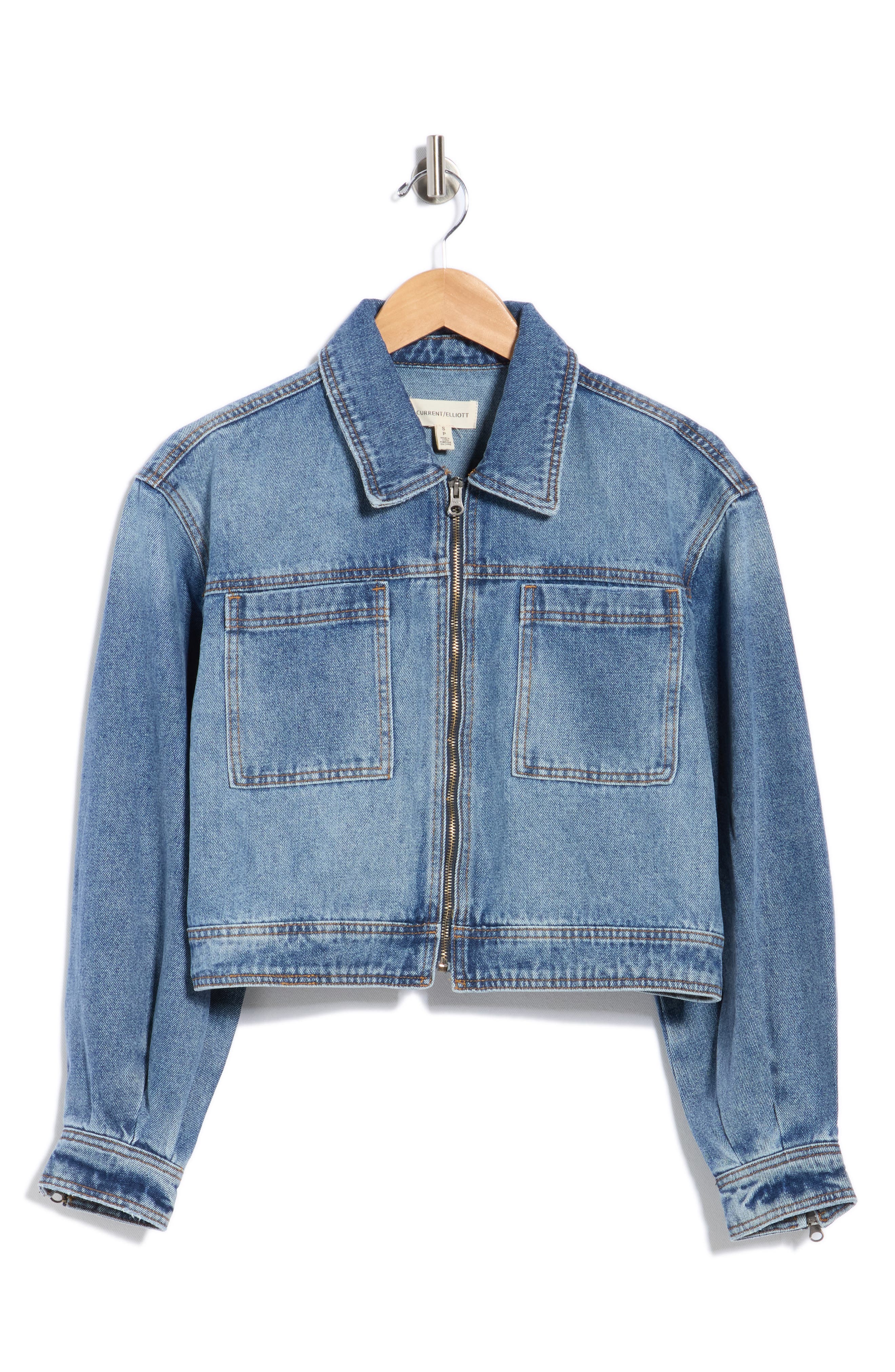 Current/Elliott Blouson Sleeve Crop Jacket