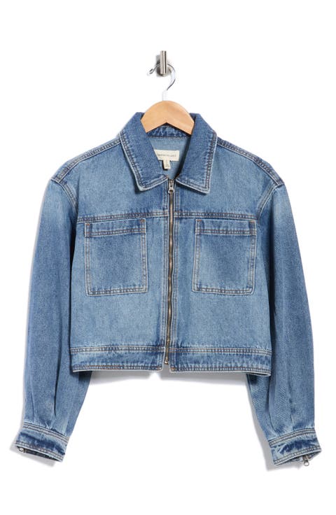 Blouson Sleeve Crop Jacket
