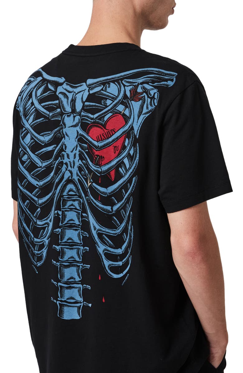 AllSaints Bleeding Heart Graphic Tee, Main, color,