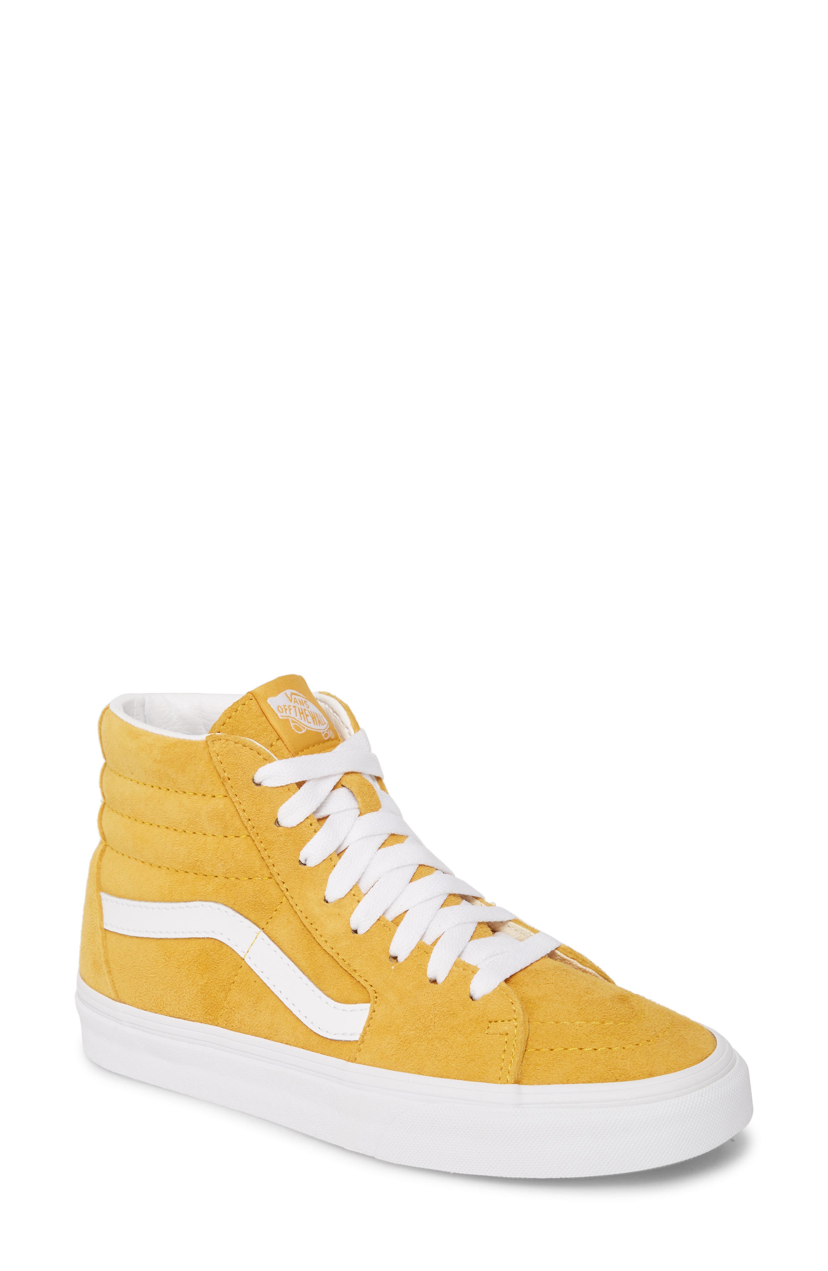 Sk8-Hi Suede High Top Sneaker, Main, color, MANGO MOJITO/ TRUE WHITE