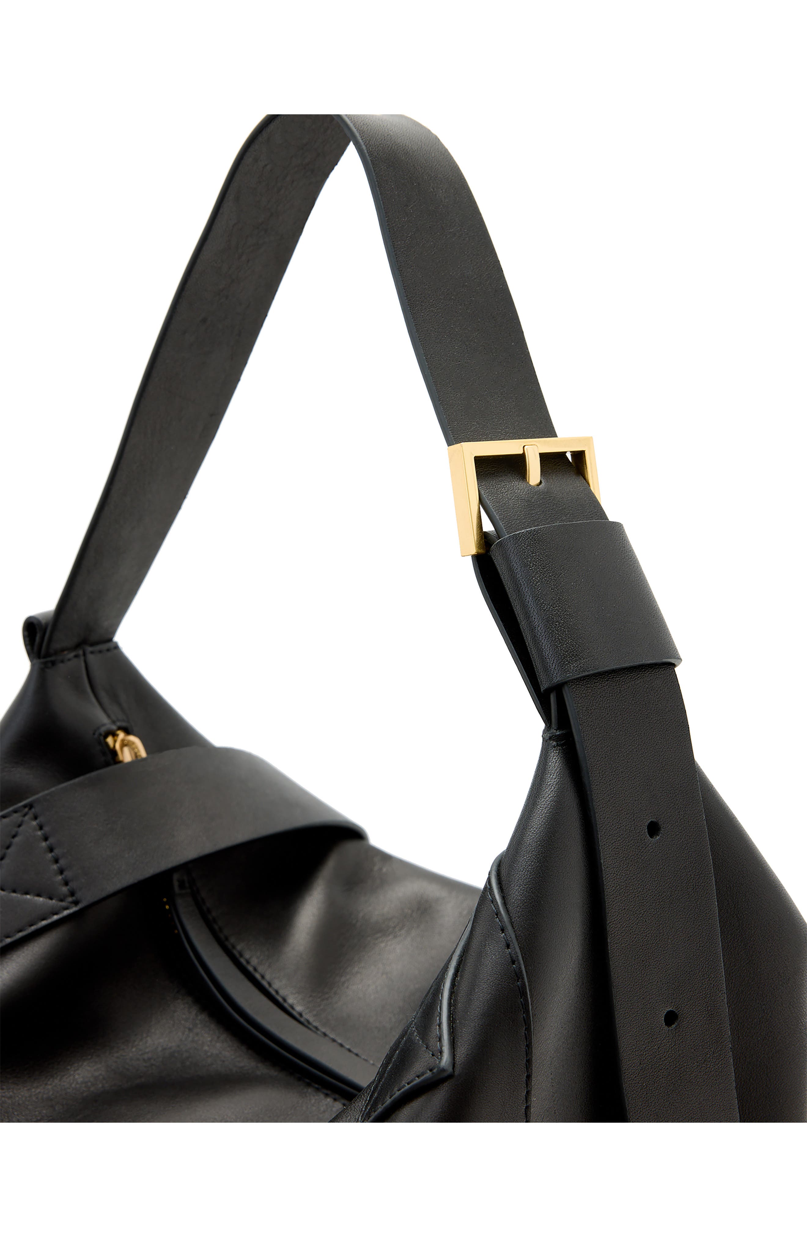 AllSaints Alba Leather Backpack, Alternate, color, 