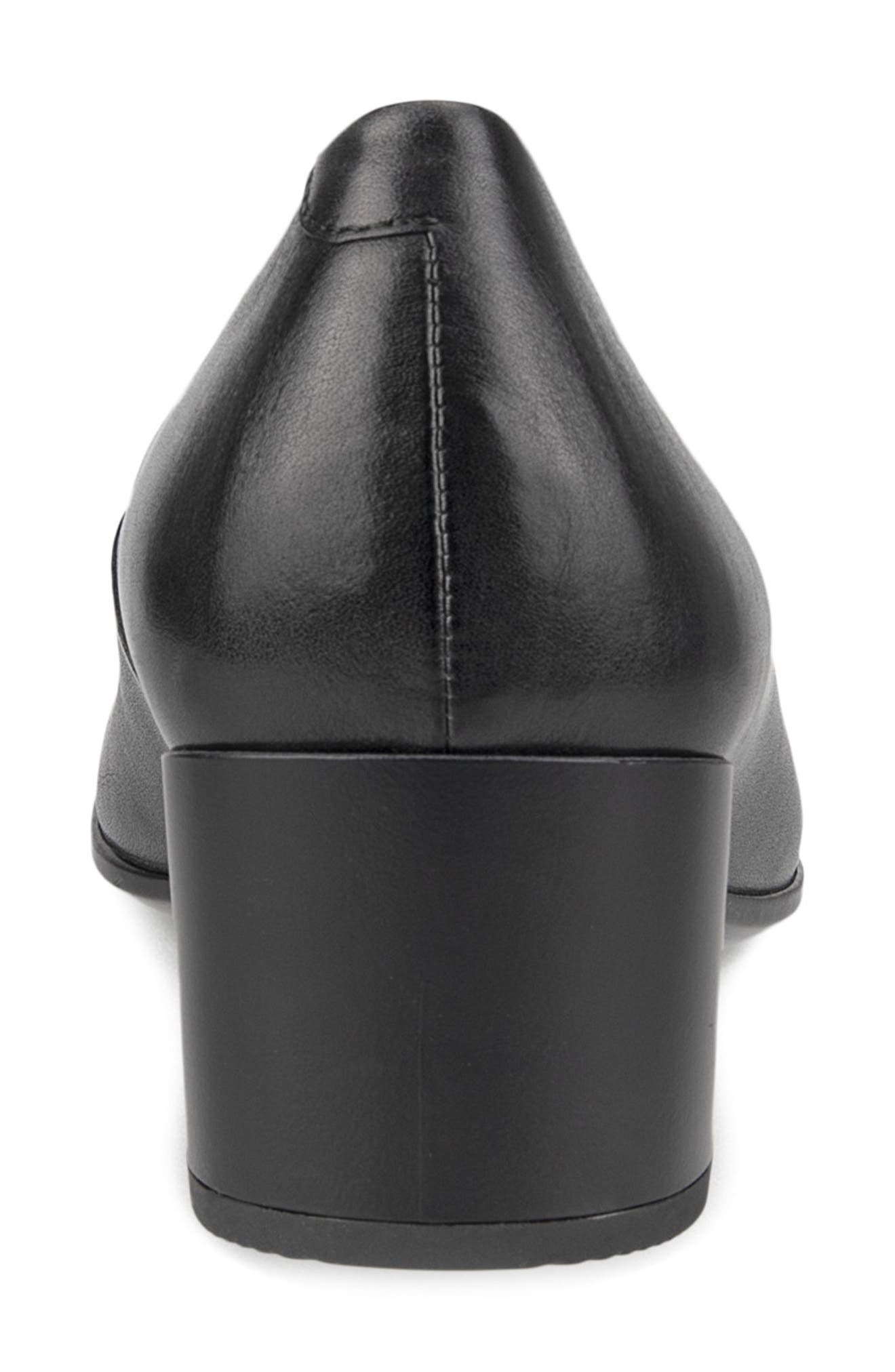 ECCO Block Heel Pump, Alternate, color, Black