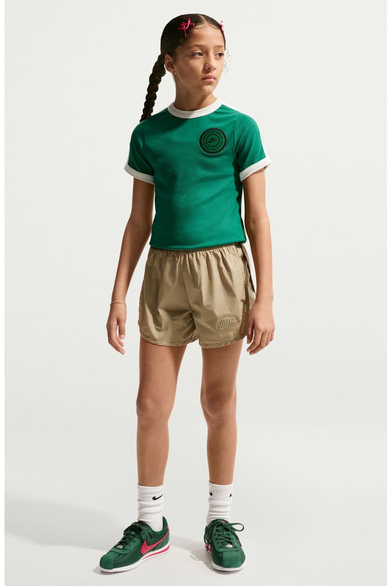 Kids' Woven Shorts, Main, color, PARACHUTE BEIGE/ BEIGE