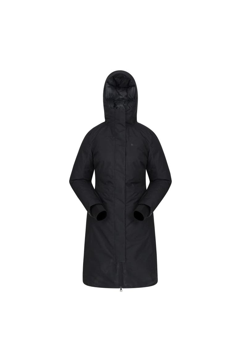 Polar Down Long Length Hybrid Jacket, Main, color, Black