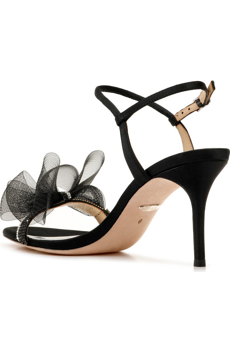 Badgley Mischka Collection Janie Embellished Tulle Sandal, Alternate, color,