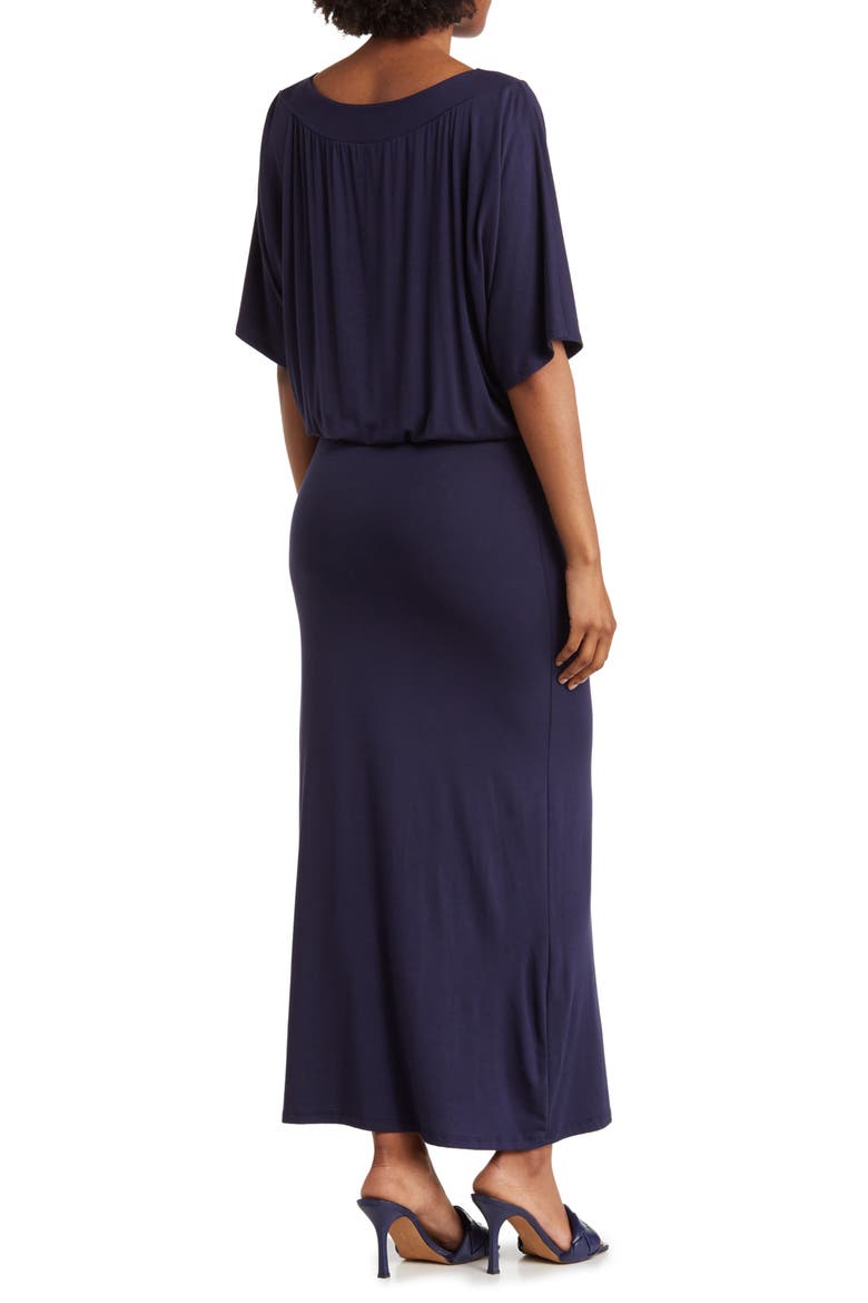 Dolman Sleeve Maxi Dress, Alternate, color, NAVY
