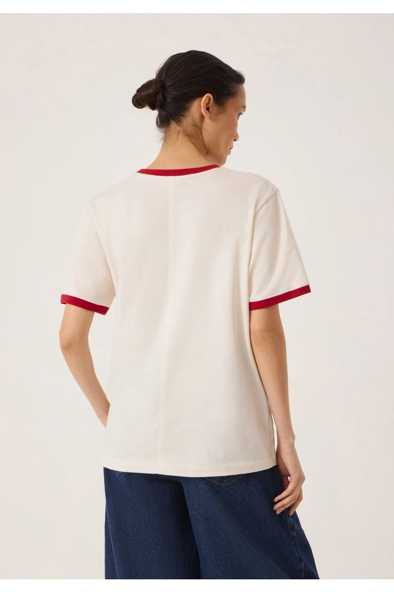 Star Ringer Slim T-Shirt, Alternate, color, Off White