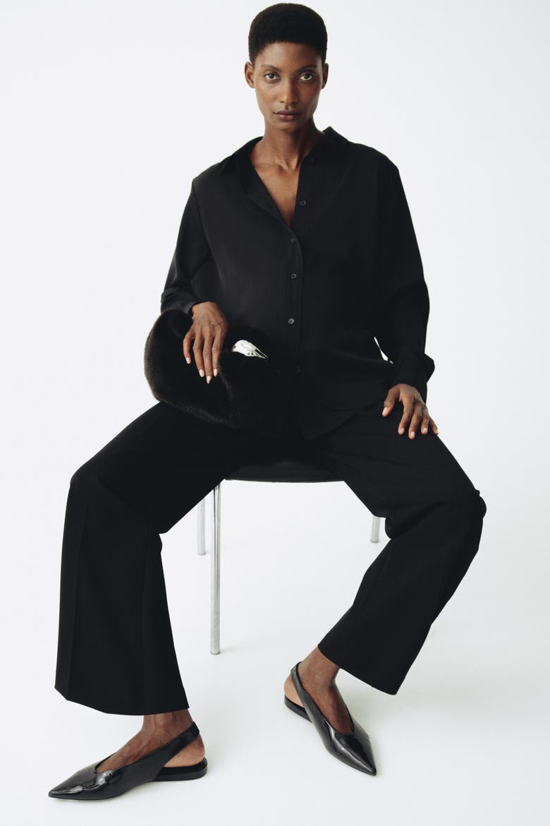 Mama Bootcut Pants, Main, color, Black