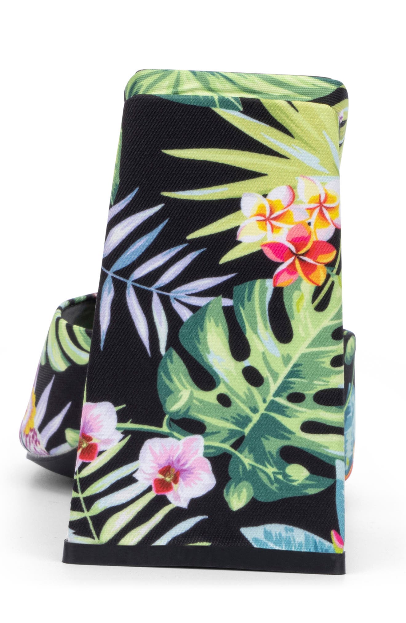 TORGEIS Paradise Tropical Print Block Heel Sandal, Alternate, color, 
