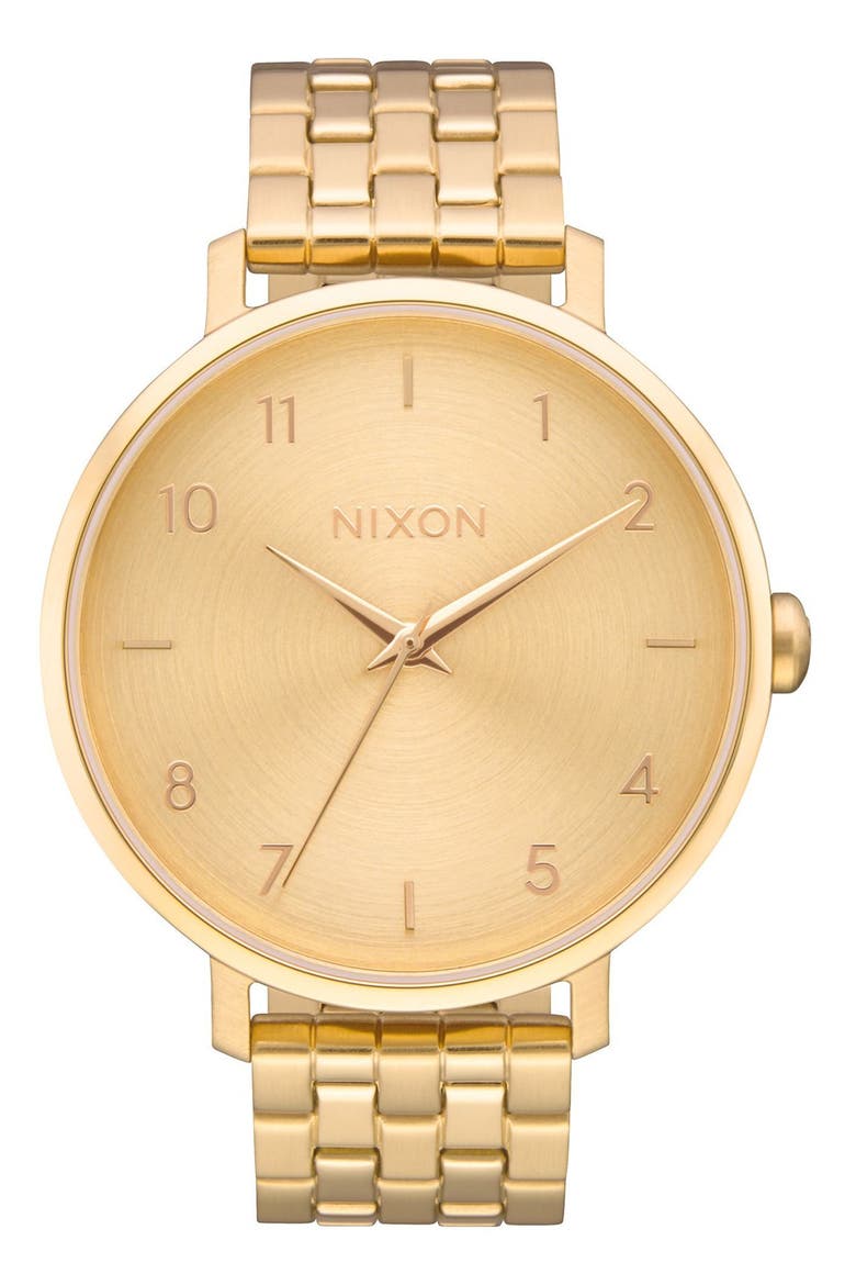 The Arrow Bracelet Watch, 38mm, Main, color, GOLD