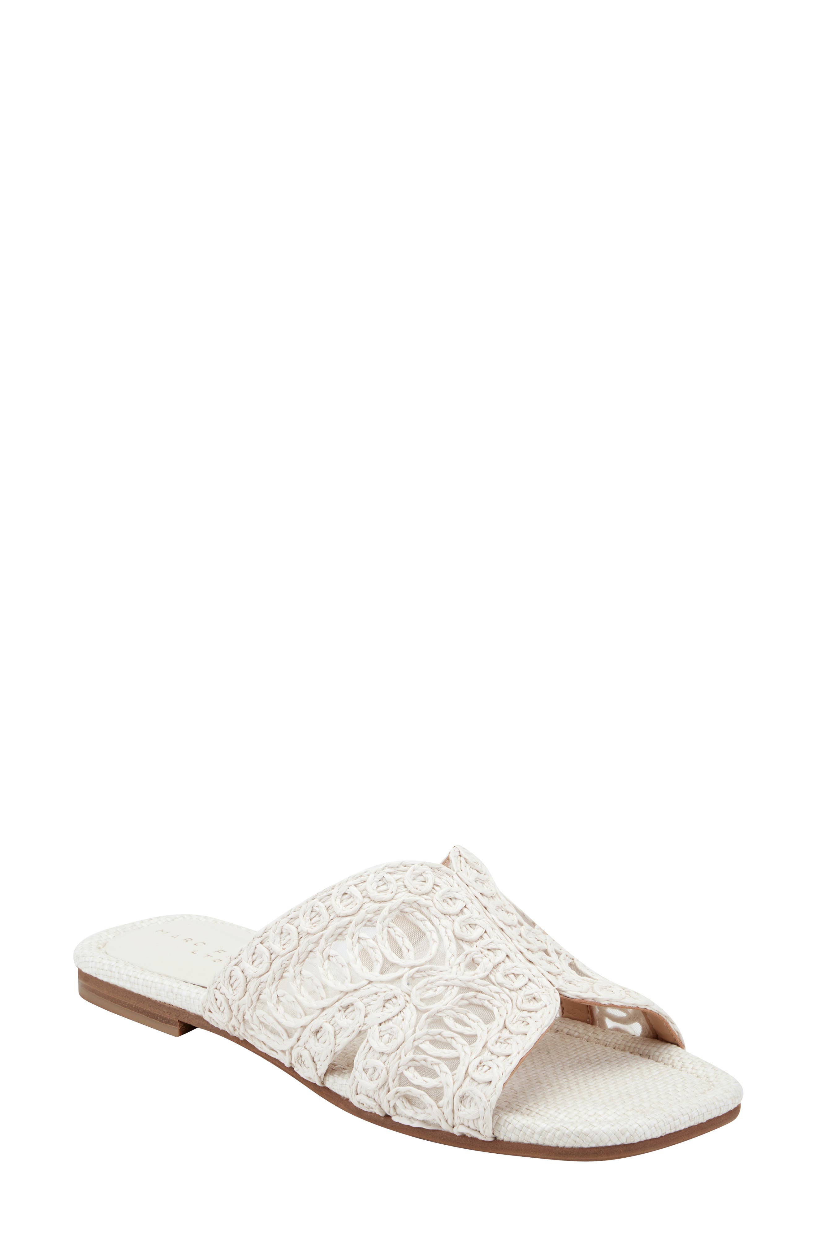 Marc Fisher Nalany Slide Sandal, Main, color, White