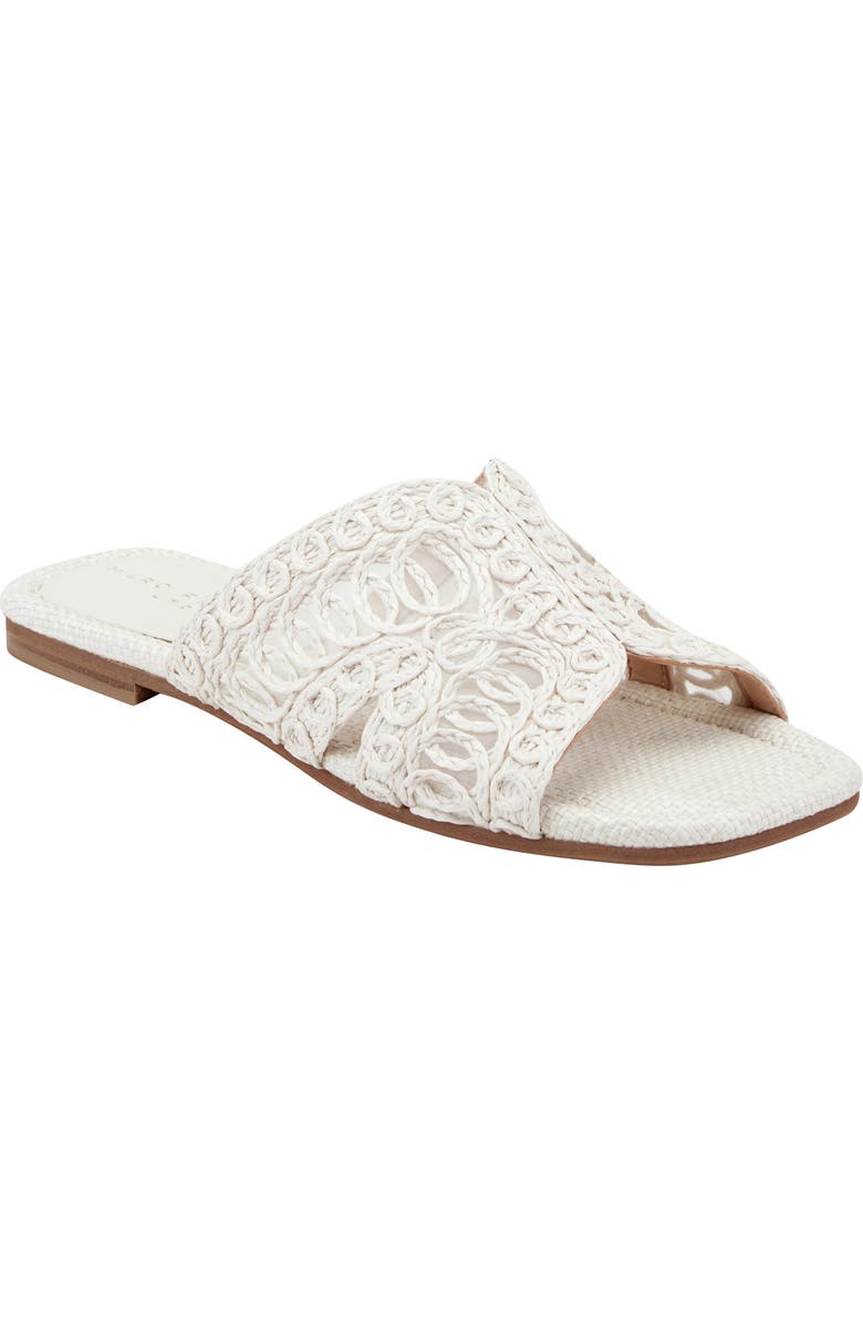 Marc Fisher Nalany Slide Sandal, Main, color, White