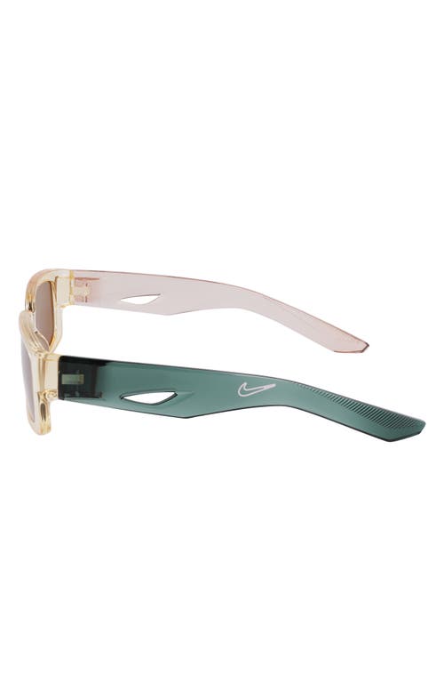 Nike Variant I 56mm Rectangle Sunglasses In White