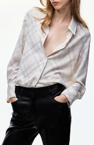 MANGO Printed Straight Shirt