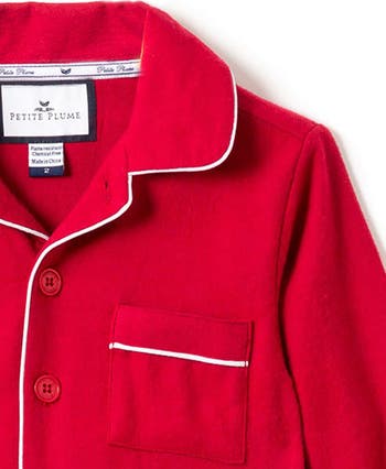 Kids' Red Flannel Two Piece Pajamas