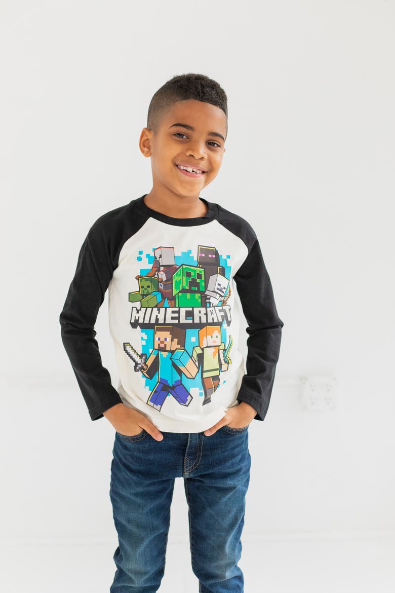 Long Sleeve T-shirt 2-pack (little Kid & Big Kid), Alternate, color, Ivory Green