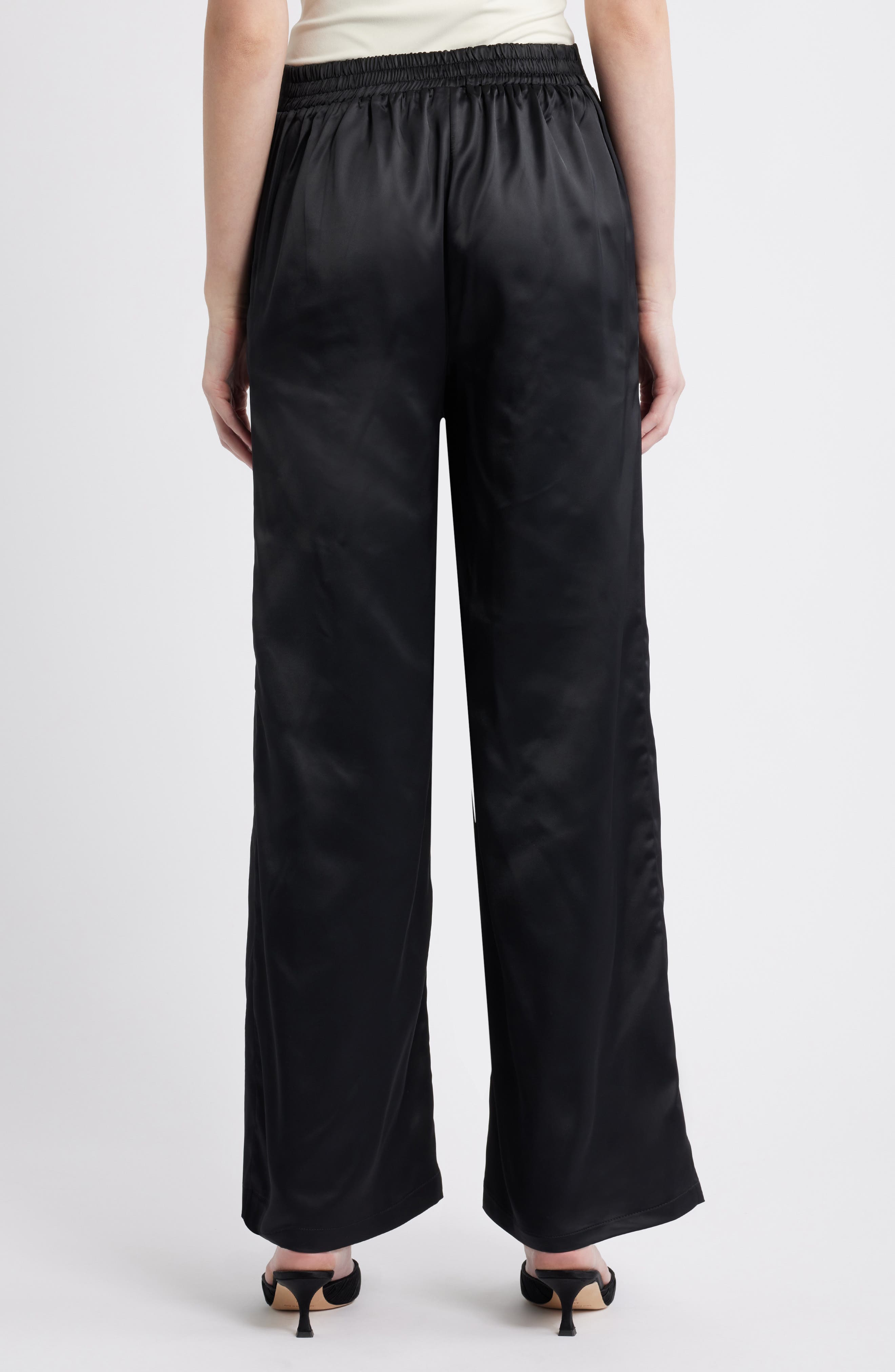 Sateen Wide Leg Pants - image 2