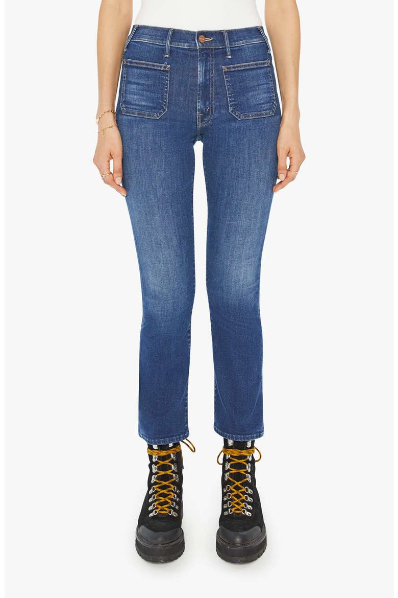 The Insider Flood Patch Pocket Straight Leg Jeans, Main, color, ON YOUR LEFT