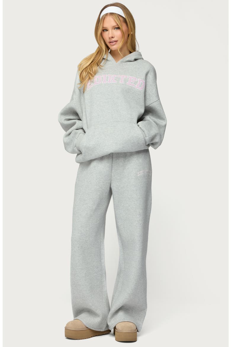 Lover Oversize Hoodie, Alternate, color, GRAY-MELANGE