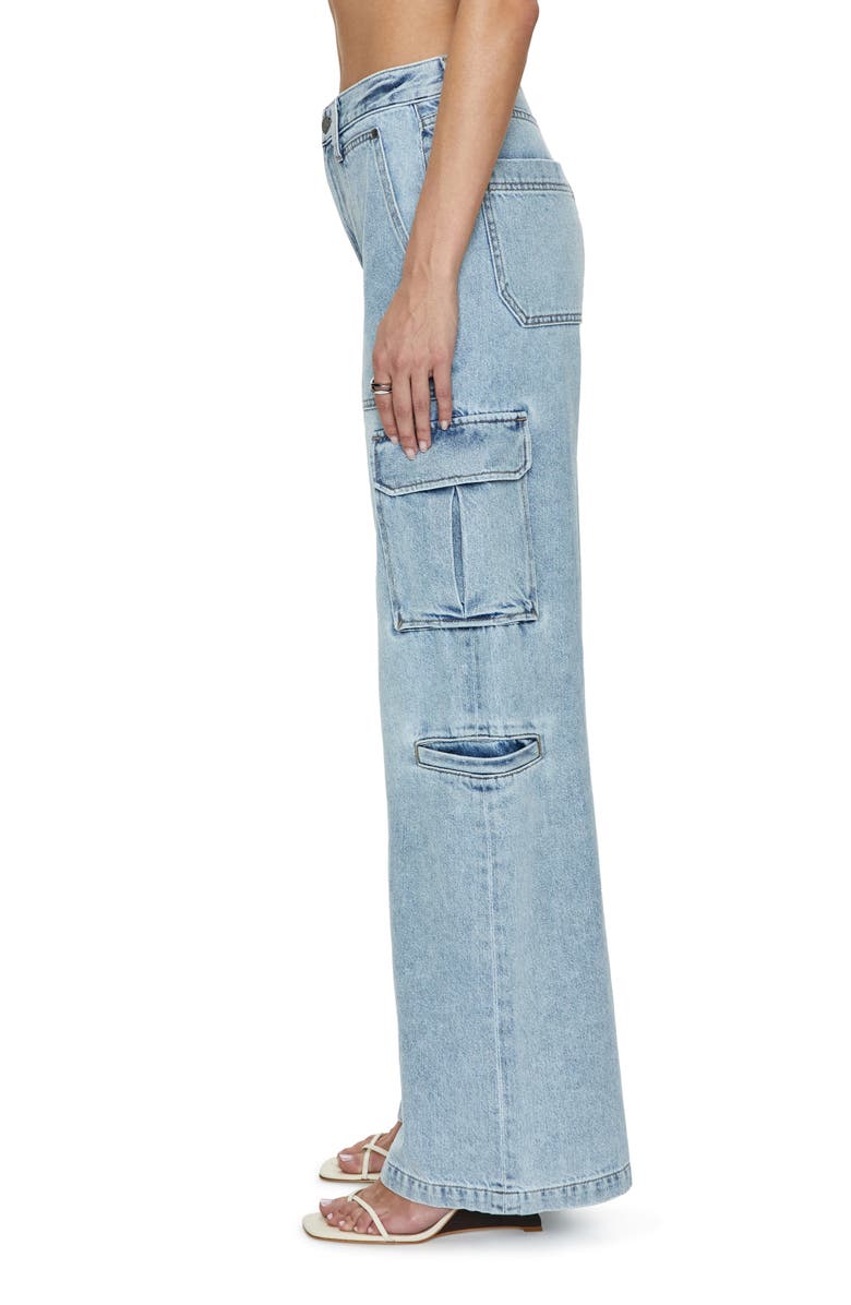 Pistola Milo Utility Wide Leg Cargo Jeans, Alternate, color, 