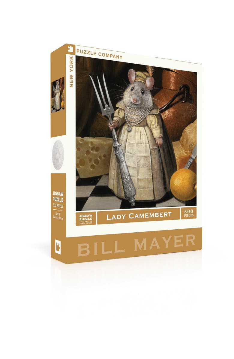 NEW YORK PUZZLE COMPANY Lady Camembert 500 Piece Puzzle, Alternate, color, NO COLOR