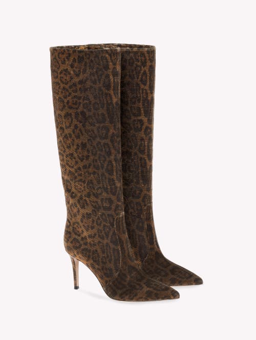 Gianvito Rossi Hansen 85mm Leopard-print Boots In Brown