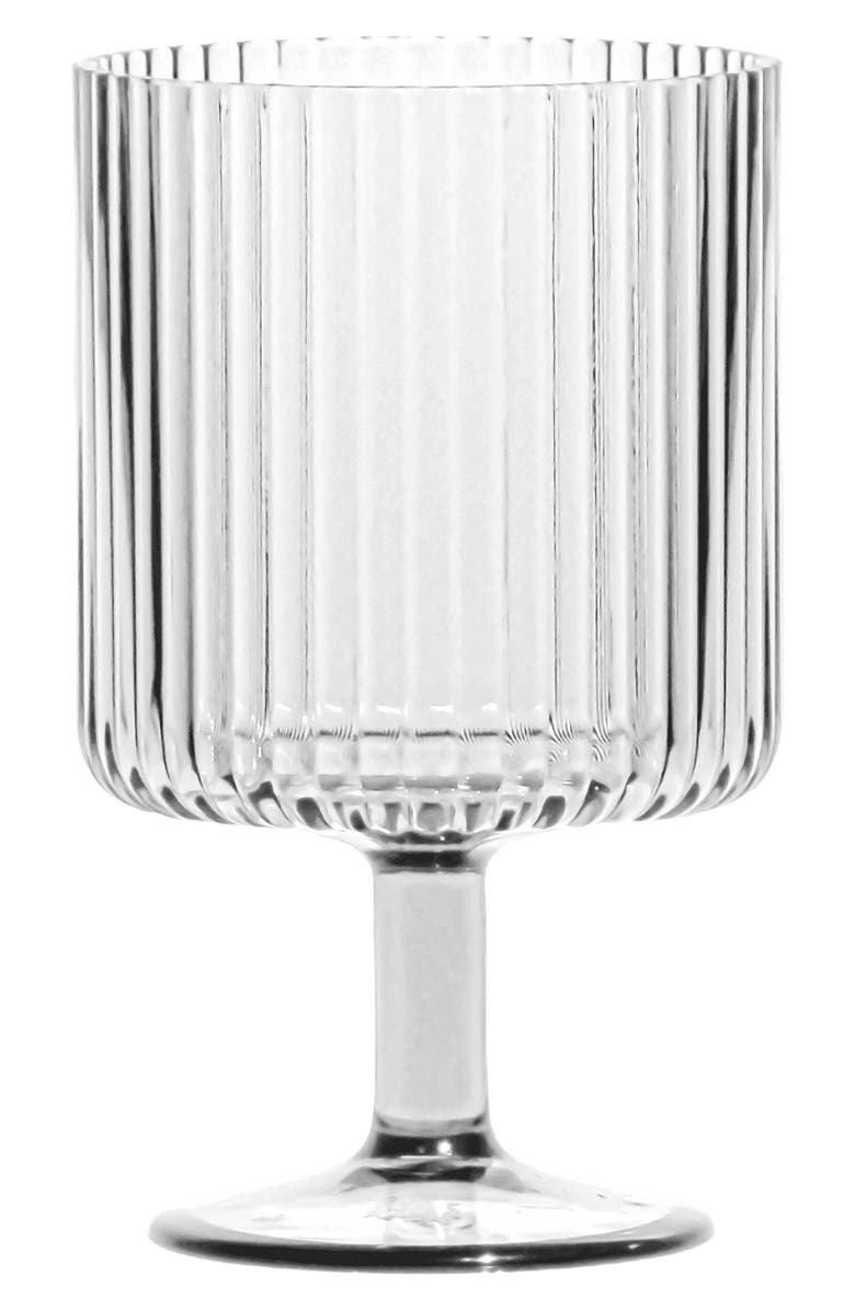 TarHong Set of 6 Shatterproof Mesa Stacking Goblets, Alternate, color, Clear