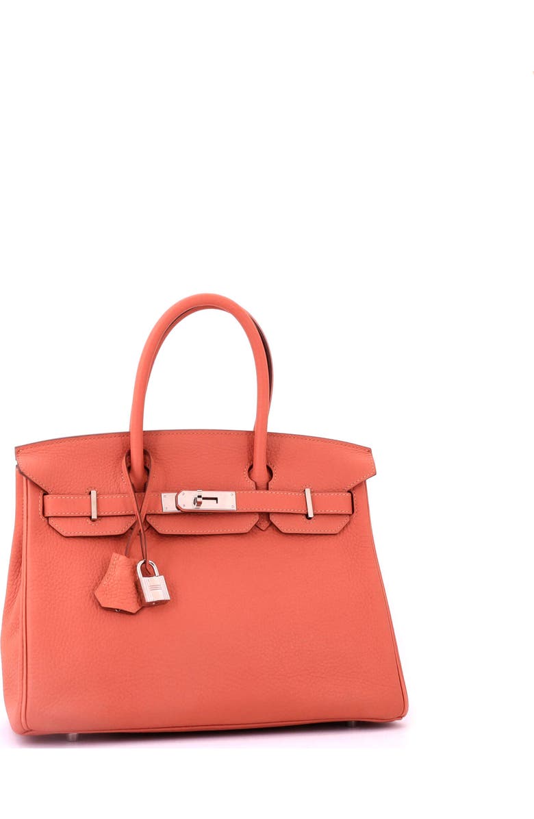 Pre-Owned Hermes Birkin Handbag Pink Clemence with Palladium Hardware 30, Alternate, color, Rosy