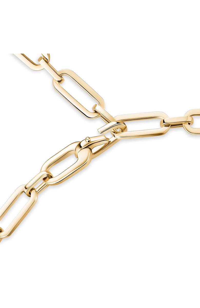 Messika My Move Paperclip Pavé Diamond Pendant Necklace, Alternate, color, Yellow Gold