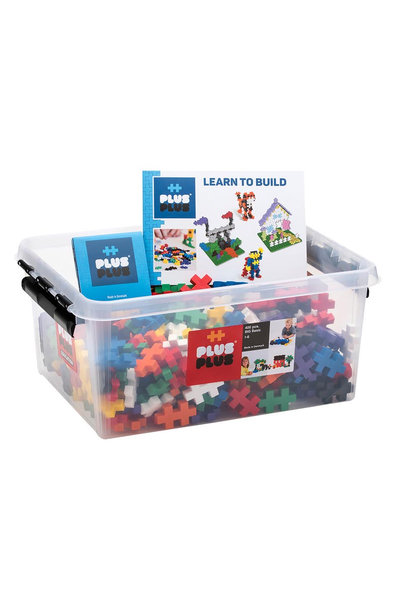Plus-Plus USA 400-Piece Basic Playset in a Tub, Main, color, 