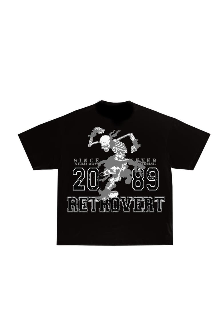 University Skeleton Tee, Alternate, color, Black