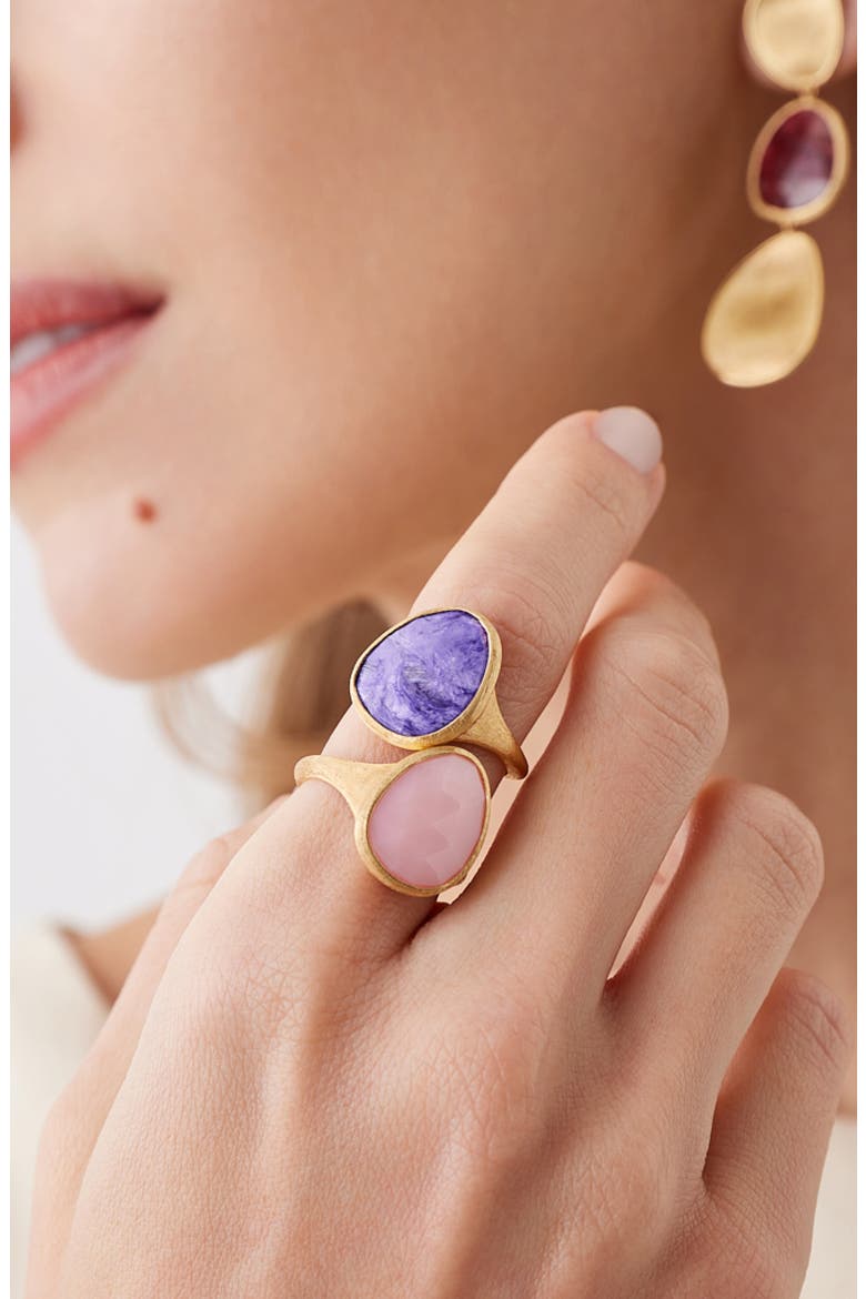 18K Gold Lunaria Ring, Alternate, color, GOLD/CHAROITE