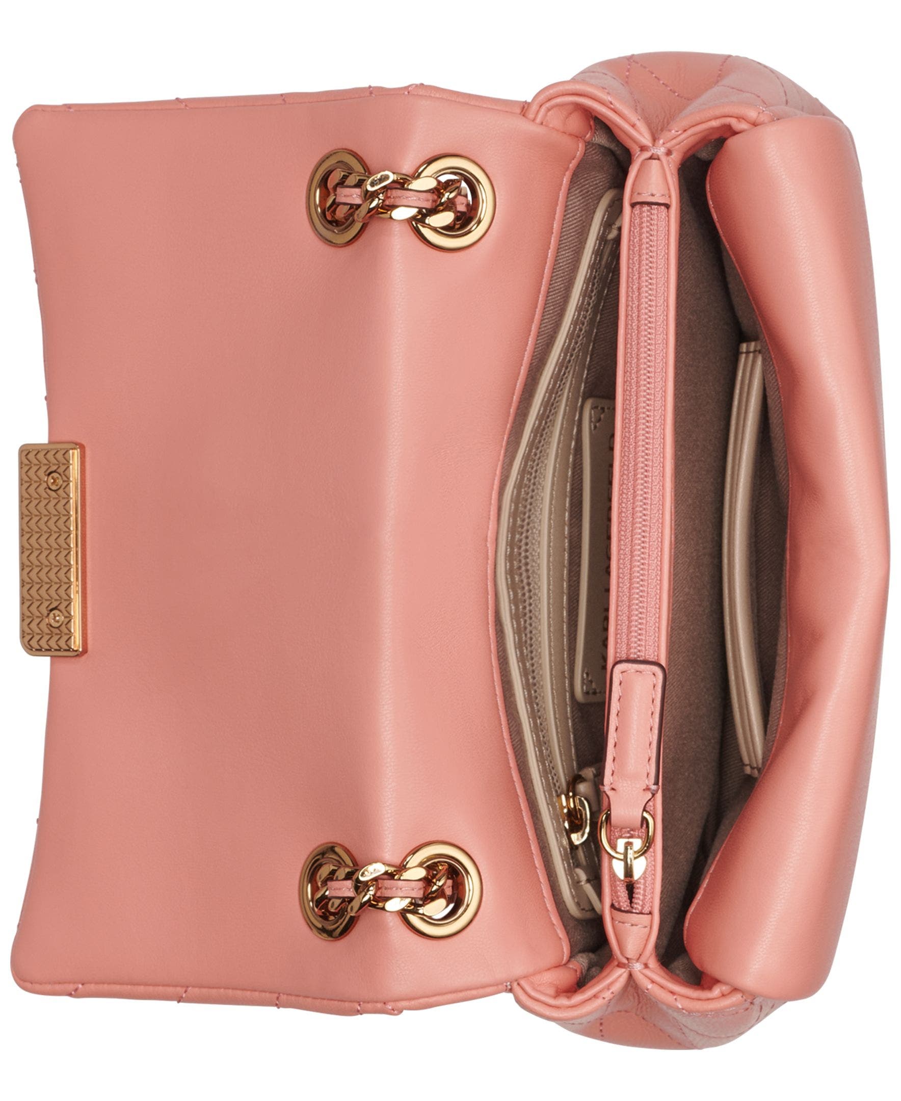 KARL LAGERFELD PARIS Lafayette Crossbody, Alternate, color, Sun Coral