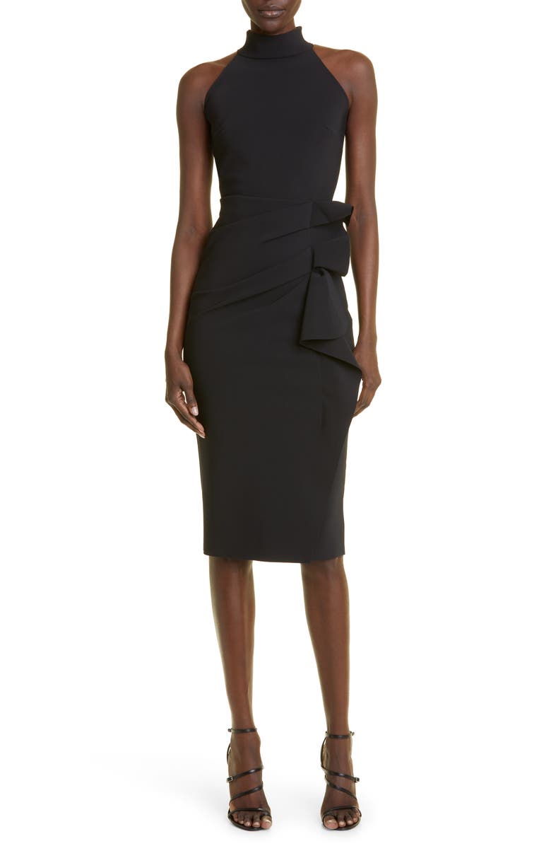 Chiara Boni La Petite Robe Gudrum High Neck Cocktail Dress, Main, color,