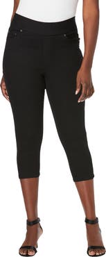 Jessica London Comfort Waist Stretch Denim Capris