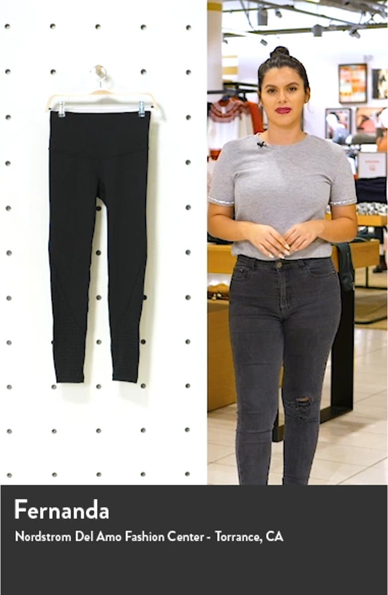 Nova High Waist Perforated Ankle Leggings, sales video thumbnail