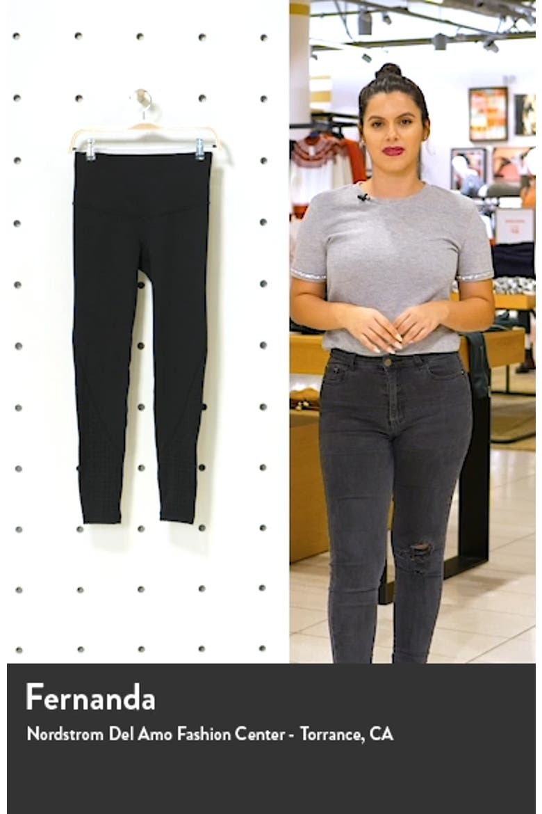 Nova High Waist Perforated Ankle Leggings video