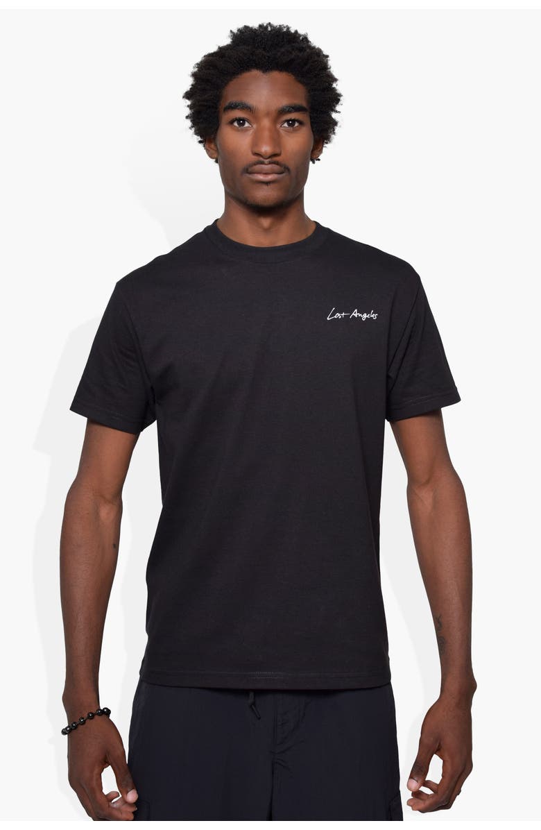 THE CELECT Lost Angeles Tee, Alternate, color, Black
