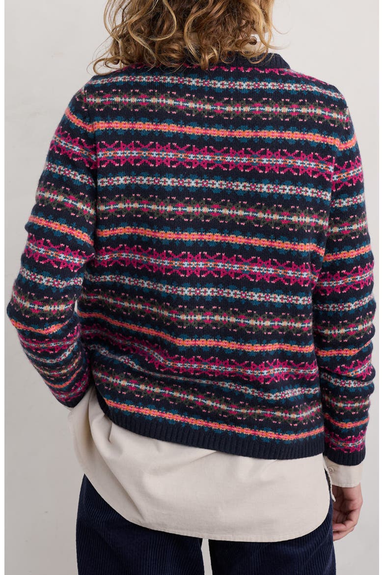 Percella Cove Fair Isle Merino Wool Blend Sweater, Alternate, color, PALACE COVE MARITIME MULTI