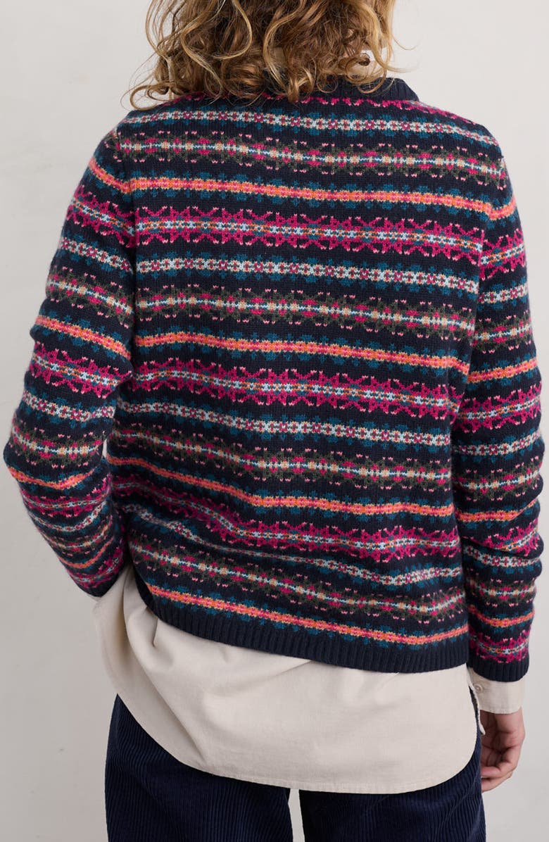 Seasalt Cornwall Percella Cove Fair Isle Merino Wool Blend Sweater, Alternate, color, 