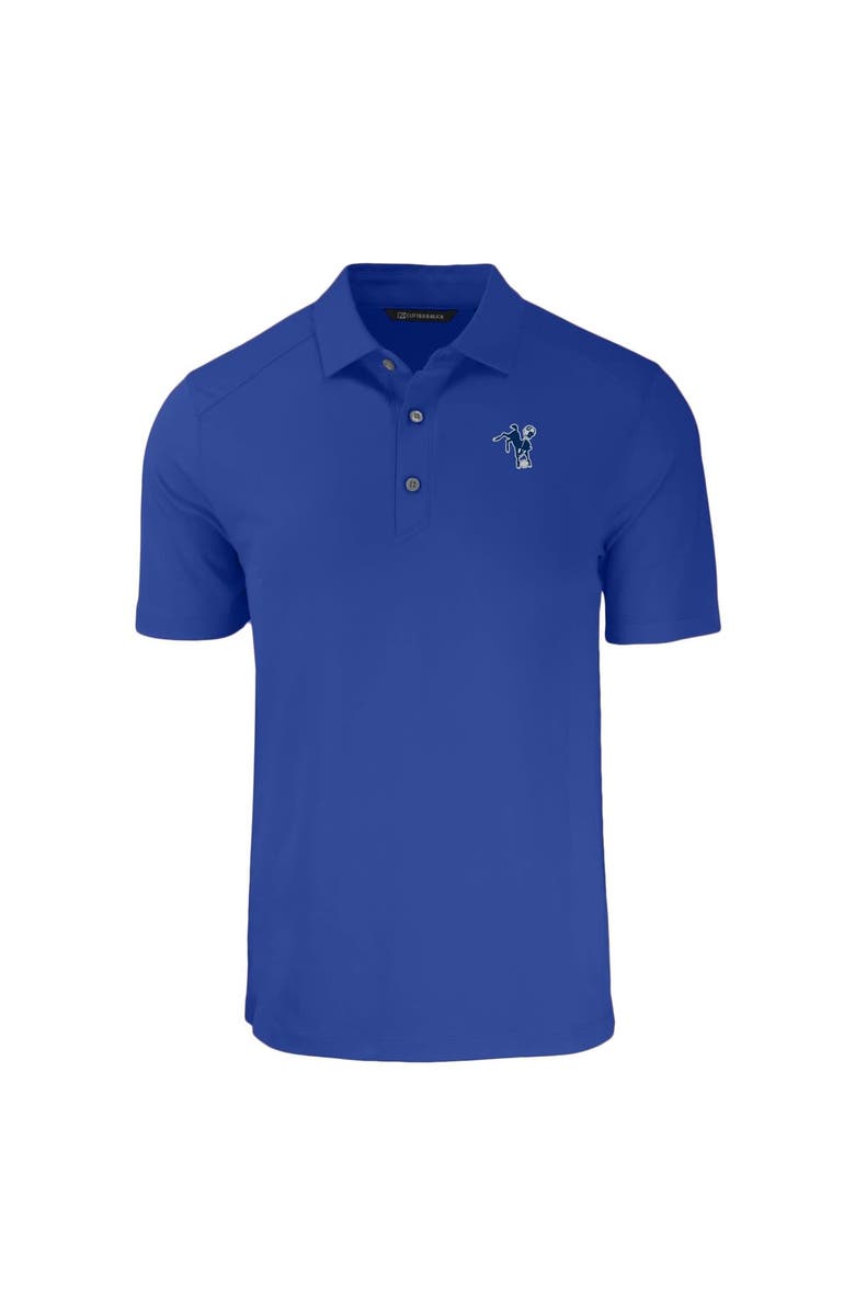 Cutter & Buck Men's Cutter & Buck  Royal Indianapolis Colts Throwback Forge Eco Stretch Recycled Polo, Alternate, color, 