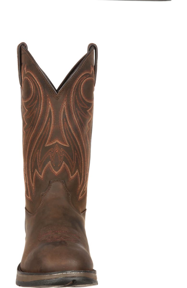 DURANGO Chocolate Pullon Western Boot, Alternate, color, Chocolate Wyoming