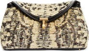 TOTEME Mini T-Lock Paisley Jacquard Clutch