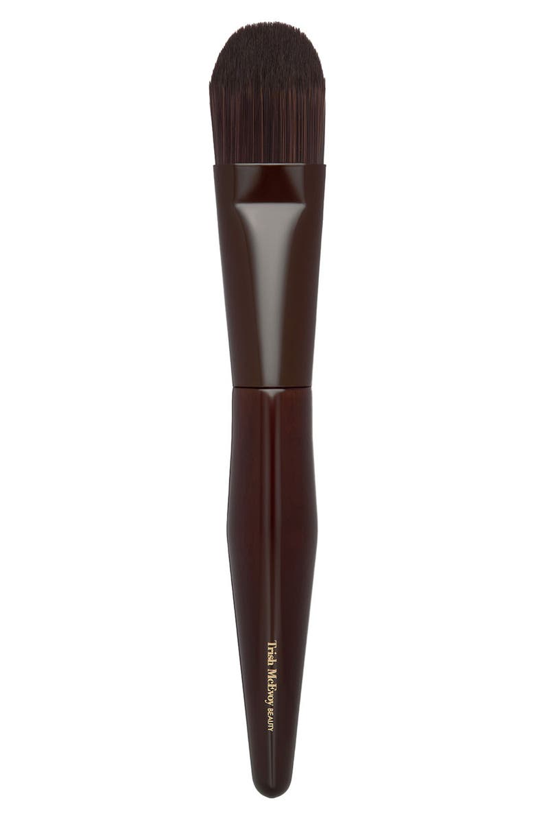 Trish McEvoy 75 Foundation Brush, Main, color, Brown