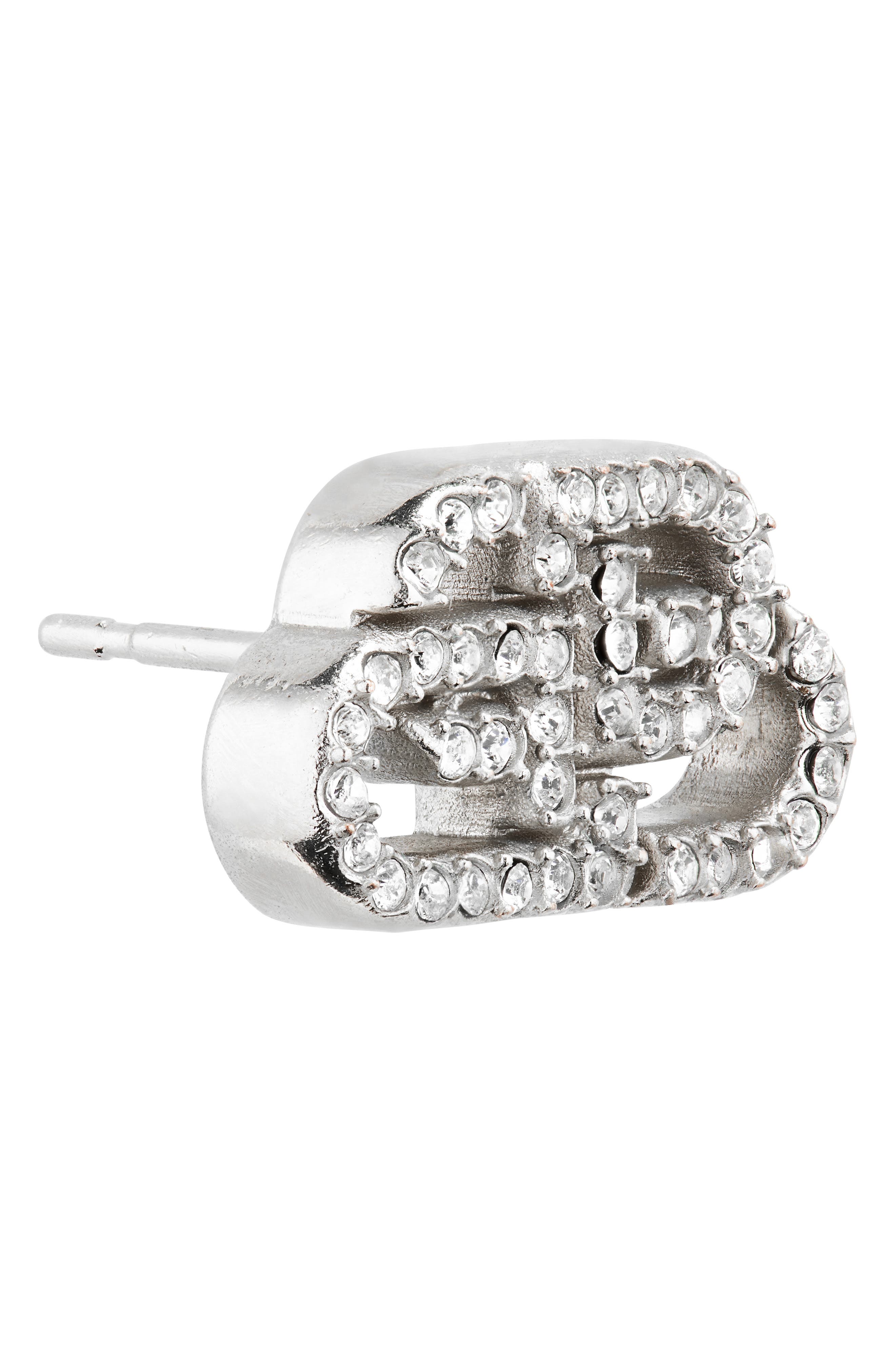 Crystal Interlocking BB Stud Earrings (Women) | Nordstrom